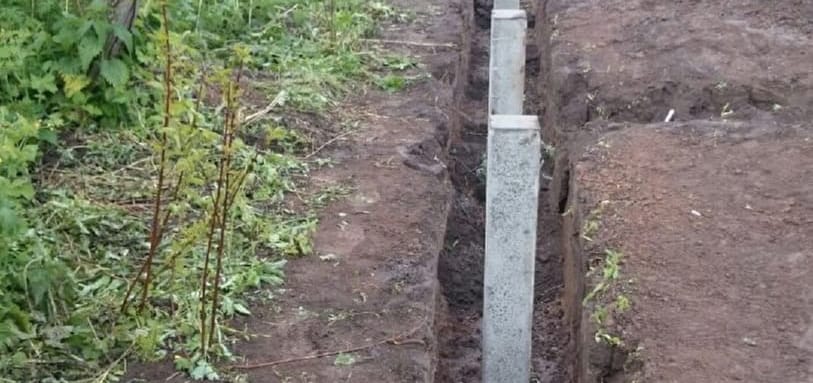 Фундамент на забивных ЖБ сваях