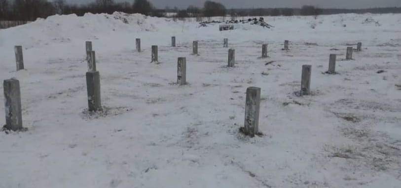 Фундамент на забивных ЖБ сваях