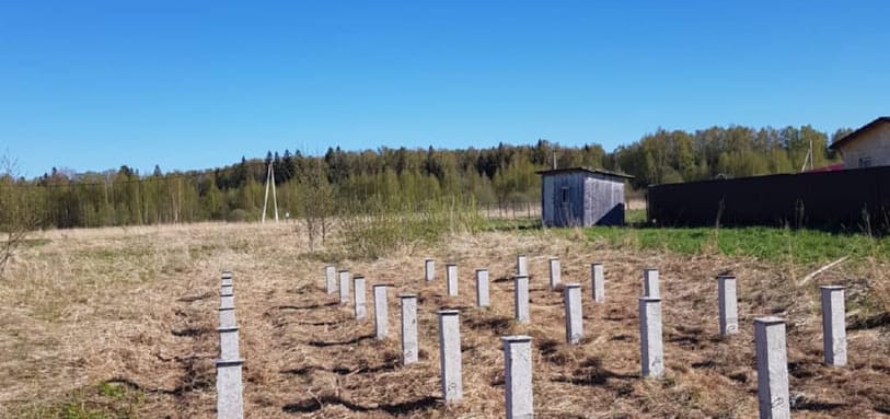 Фундамент на забивных ЖБ сваях