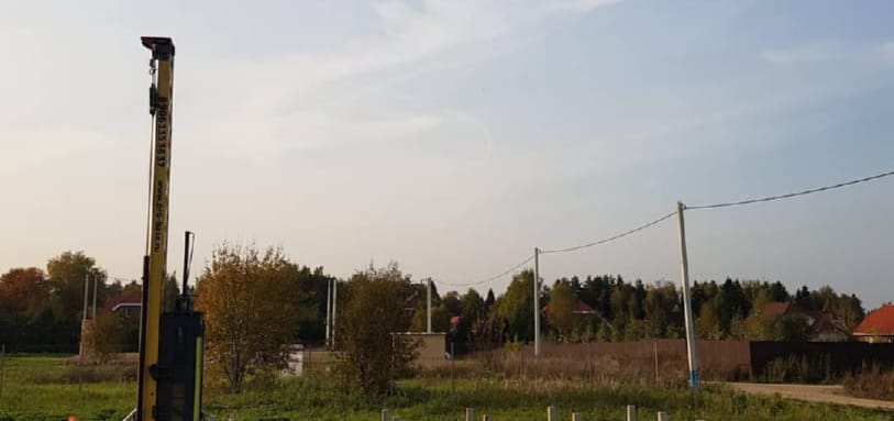Фундамент на забивных ЖБ сваях