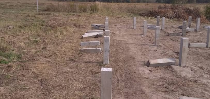 Фундамент на забивных ЖБ сваях