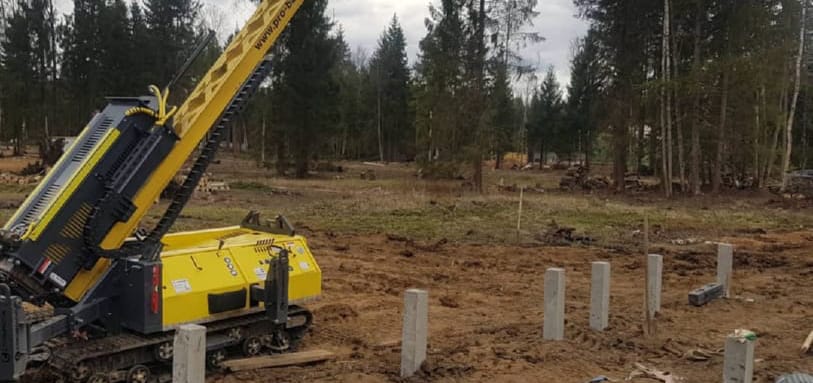 Фундамент на забивных ЖБ сваях